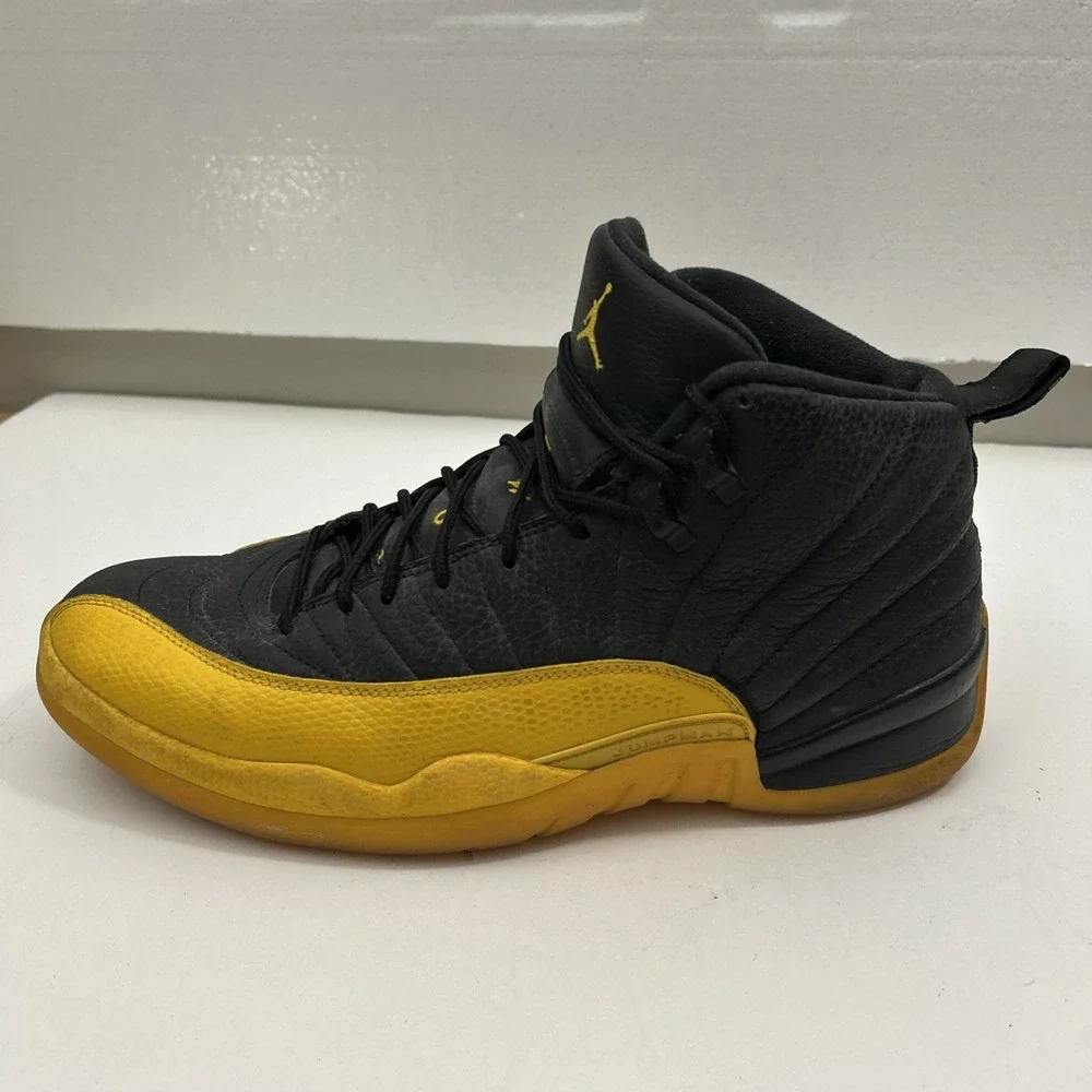 Nike Men 12 Air Jordan 12 XII Retro OG Black/University Gold 130690-070 SKU 3071